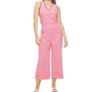 Juicy Couture Pink Terry‎ Cloth Capri Jumpsuit